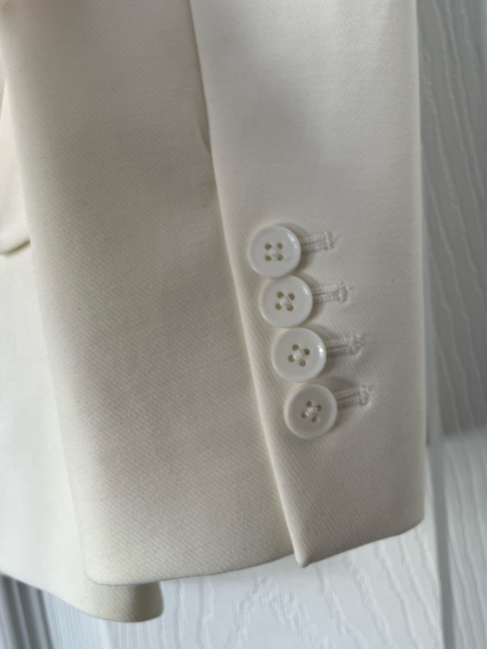 WHBM white Classic Single-Breasted Suiting Blazer size 4 - Picture 3 of 7